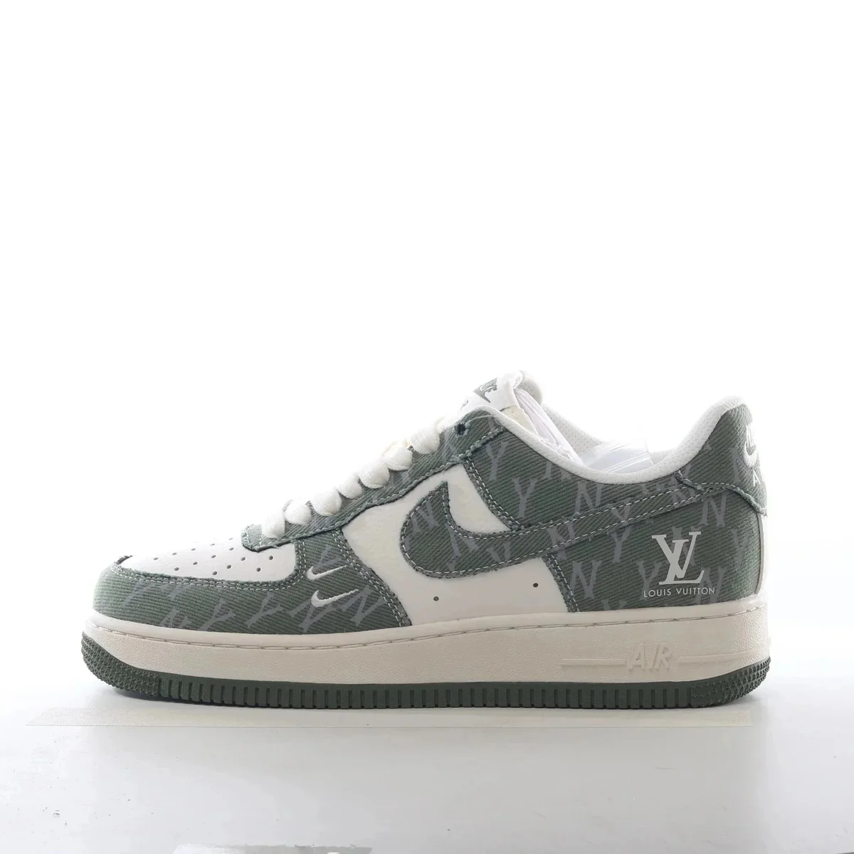 Louis Vuitton Air Force 1 Olive Monogram Sneakers