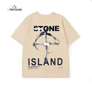 Stone Island 68-15 Beige Graphic T-Shirt