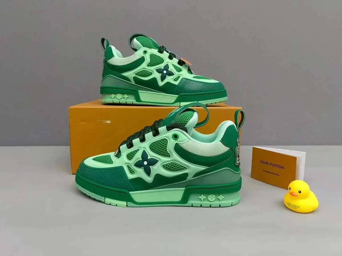 Louis Vuitton LV Trainer Green Monogram Sneakers