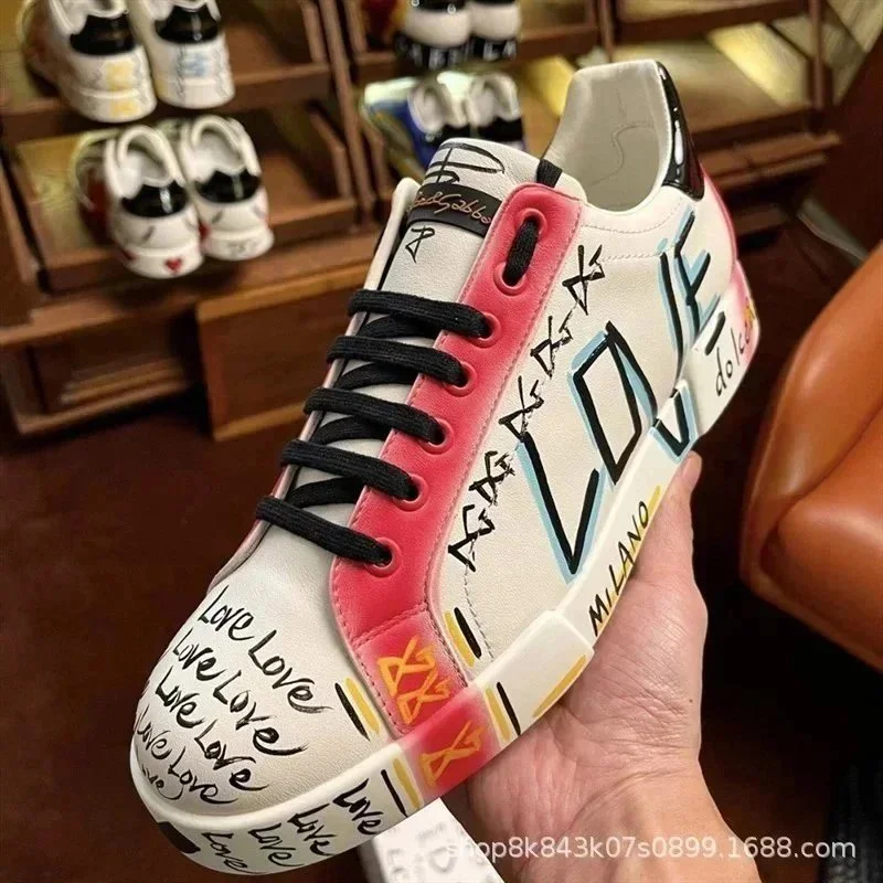 Dolce & Gabbana D&G Family 'Love' Granny Grey Sneakers