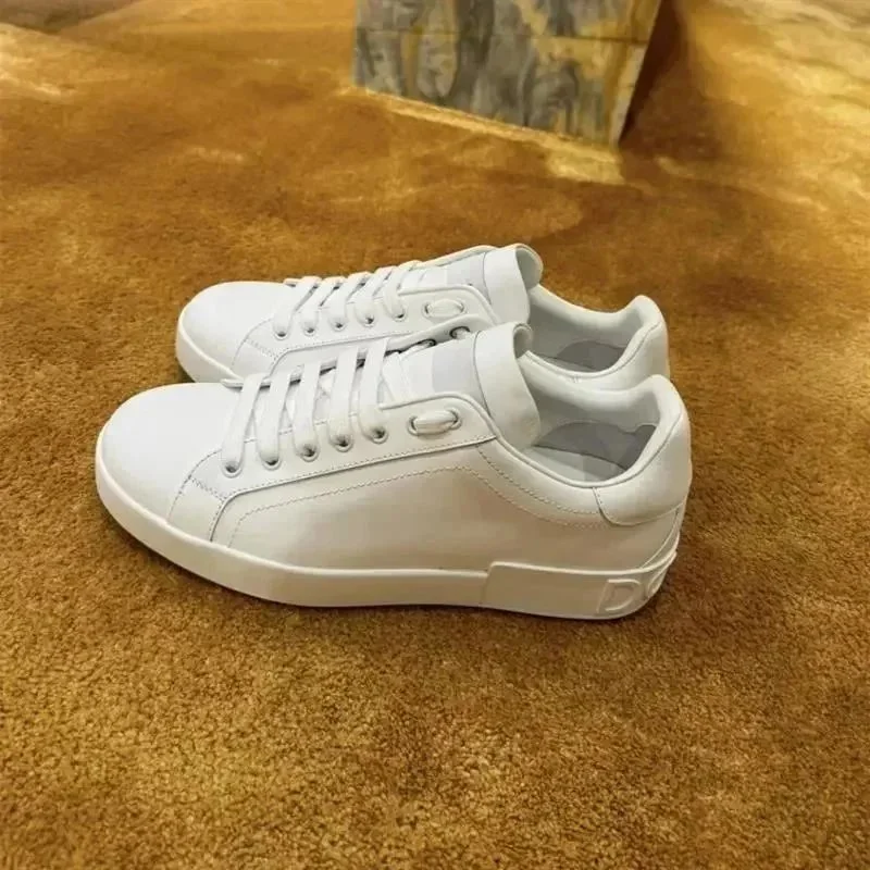Dior Air Force 1 White Leather Sneakers