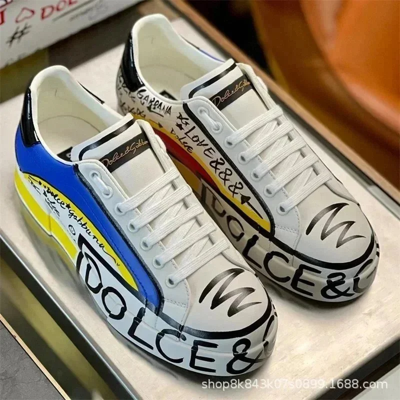 Dolce & Gabbana Love&G Graffiti Sneakers White