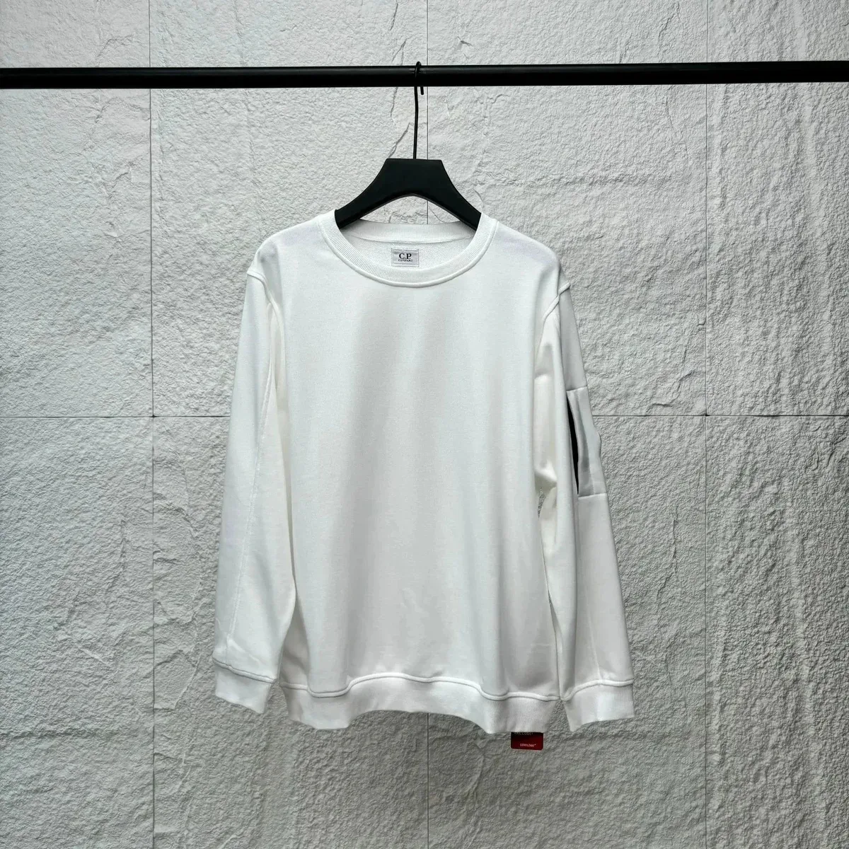 CP Company Goggle White Crewneck Sweatshirt