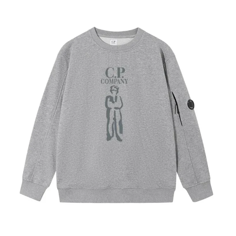 C.P. Company Grey Graphic Sweatshirt