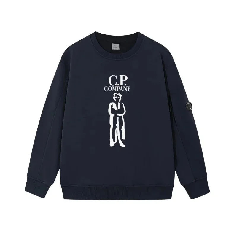 C.P. Company Navy Blue Graphic Sweatshirt