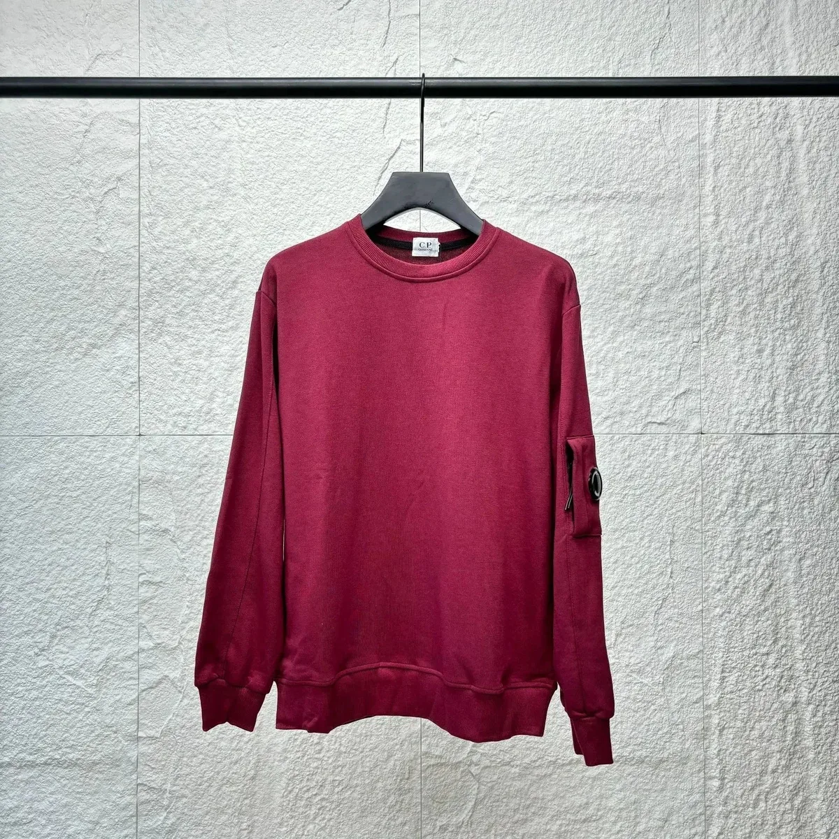 CP Company Goggle Red Crewneck Sweatshirt