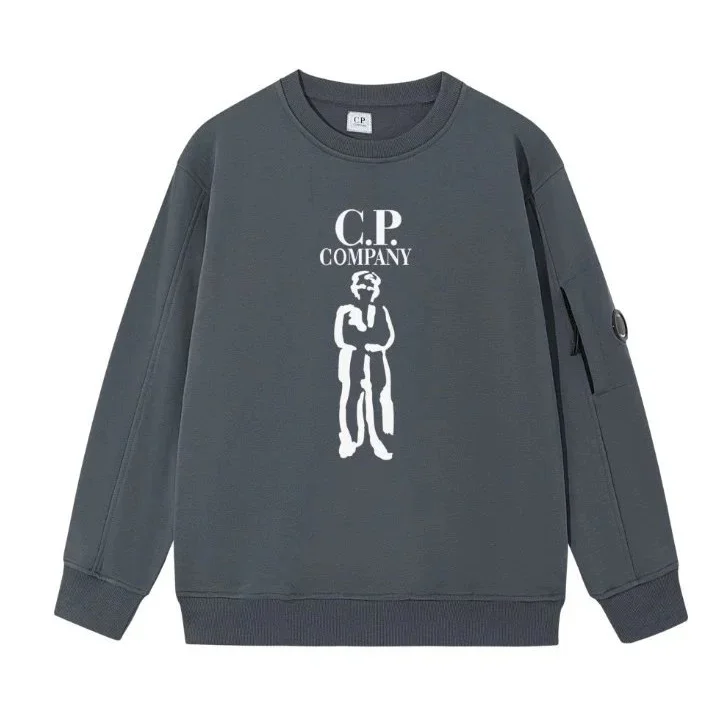 C.P. Company Grey Graphic Sweatshirt