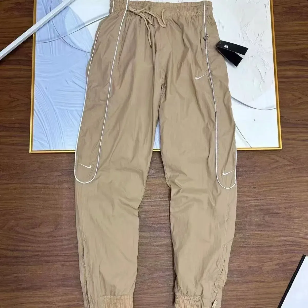 Nike Anti-Reflective Beige Track Pants