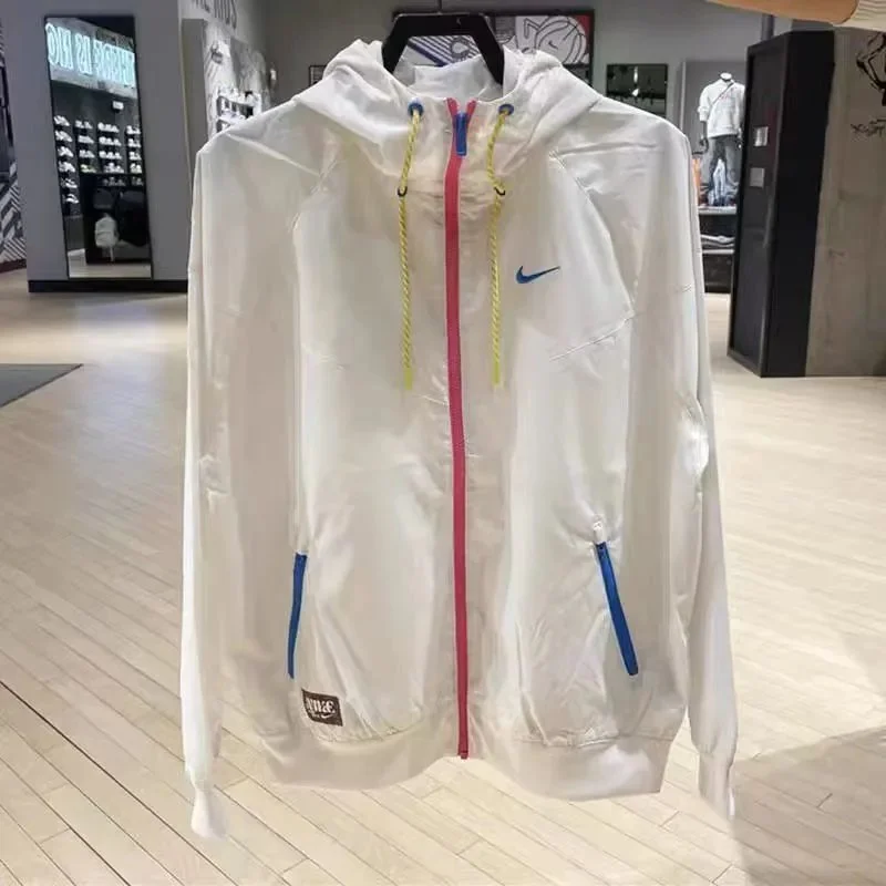 Nike Air Force 1 White Jacket with Color Accents