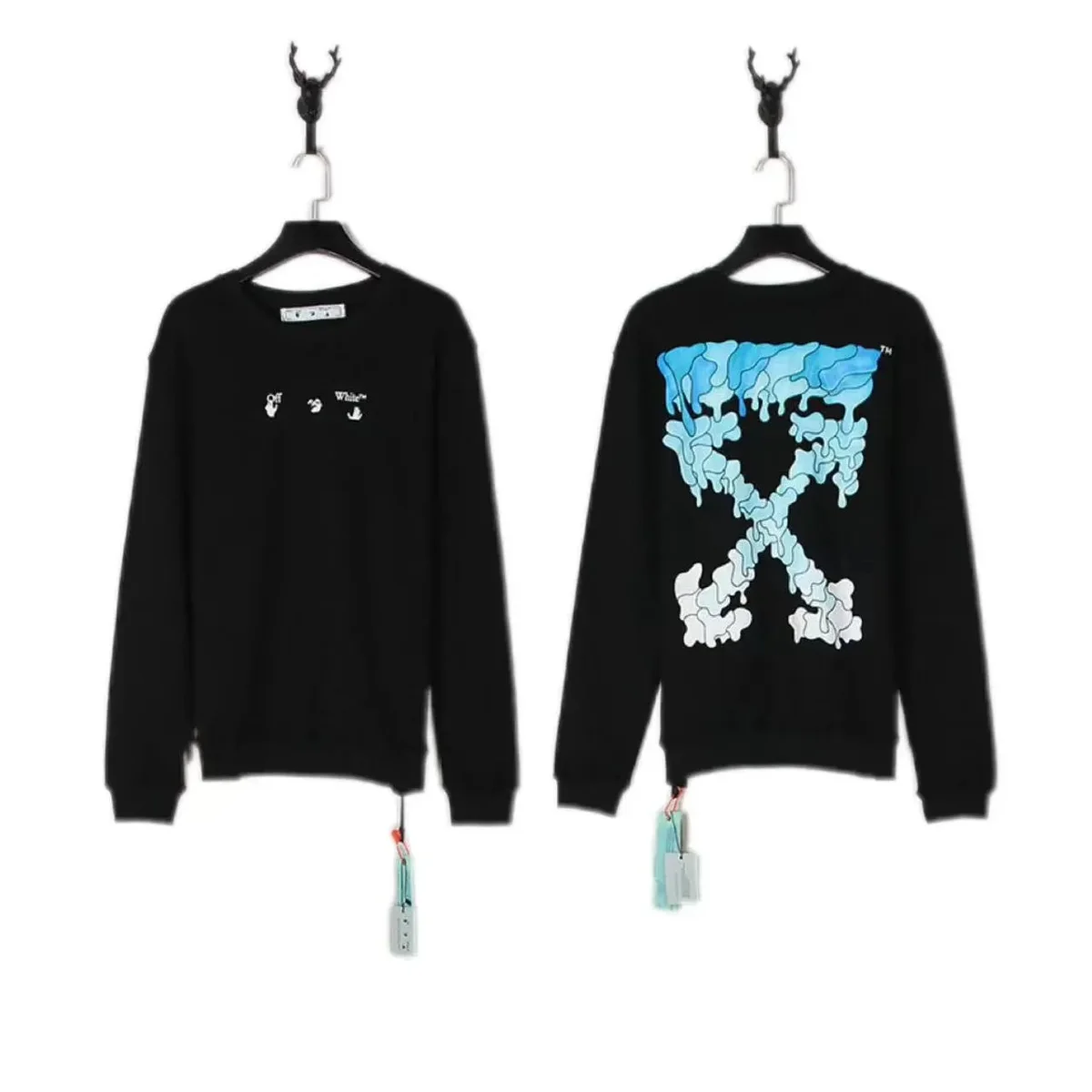 Off-White OW100 Black Ice Cross Sweatshirt