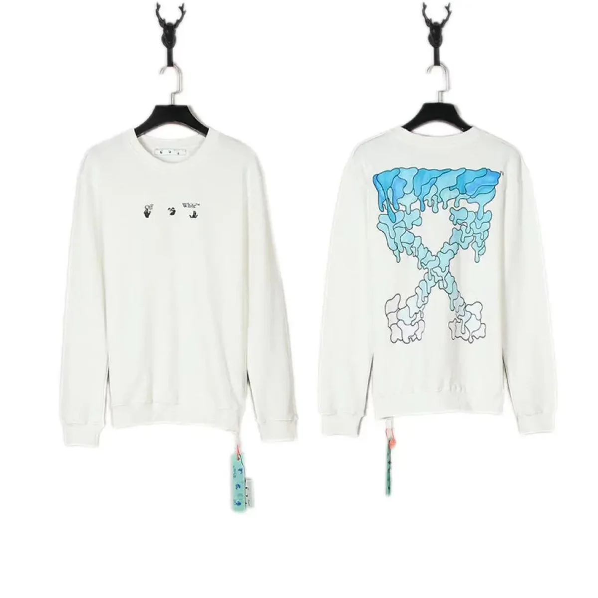 Off-White OW100 White X Print Sweatshirt