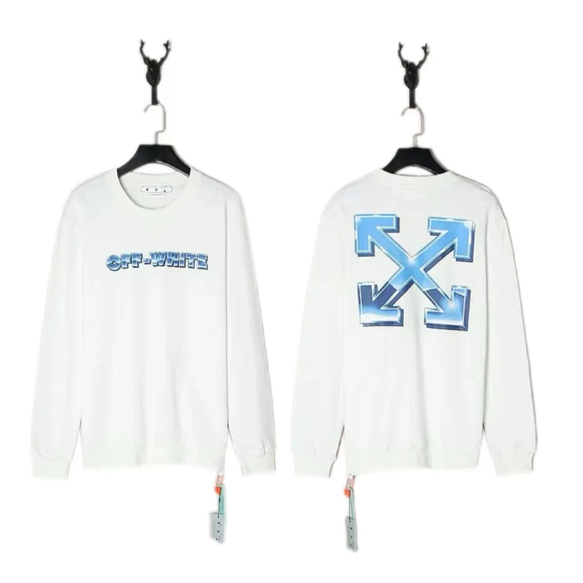 Off-White OW Arrow Graphic Crewneck Sweatshirt White