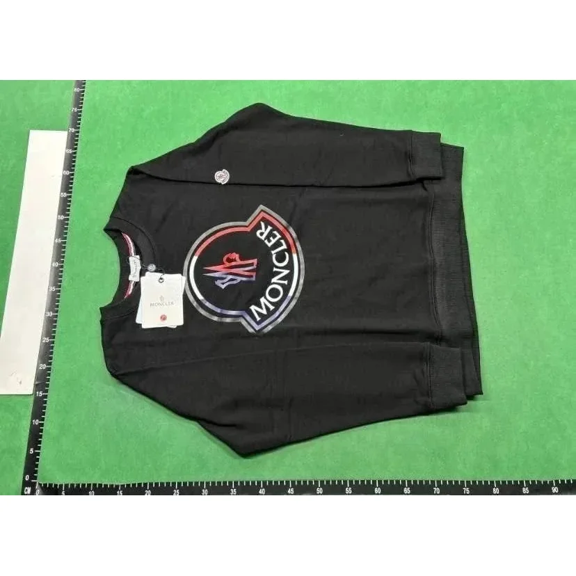Moncler Black Logo Crewneck Sweatshirt