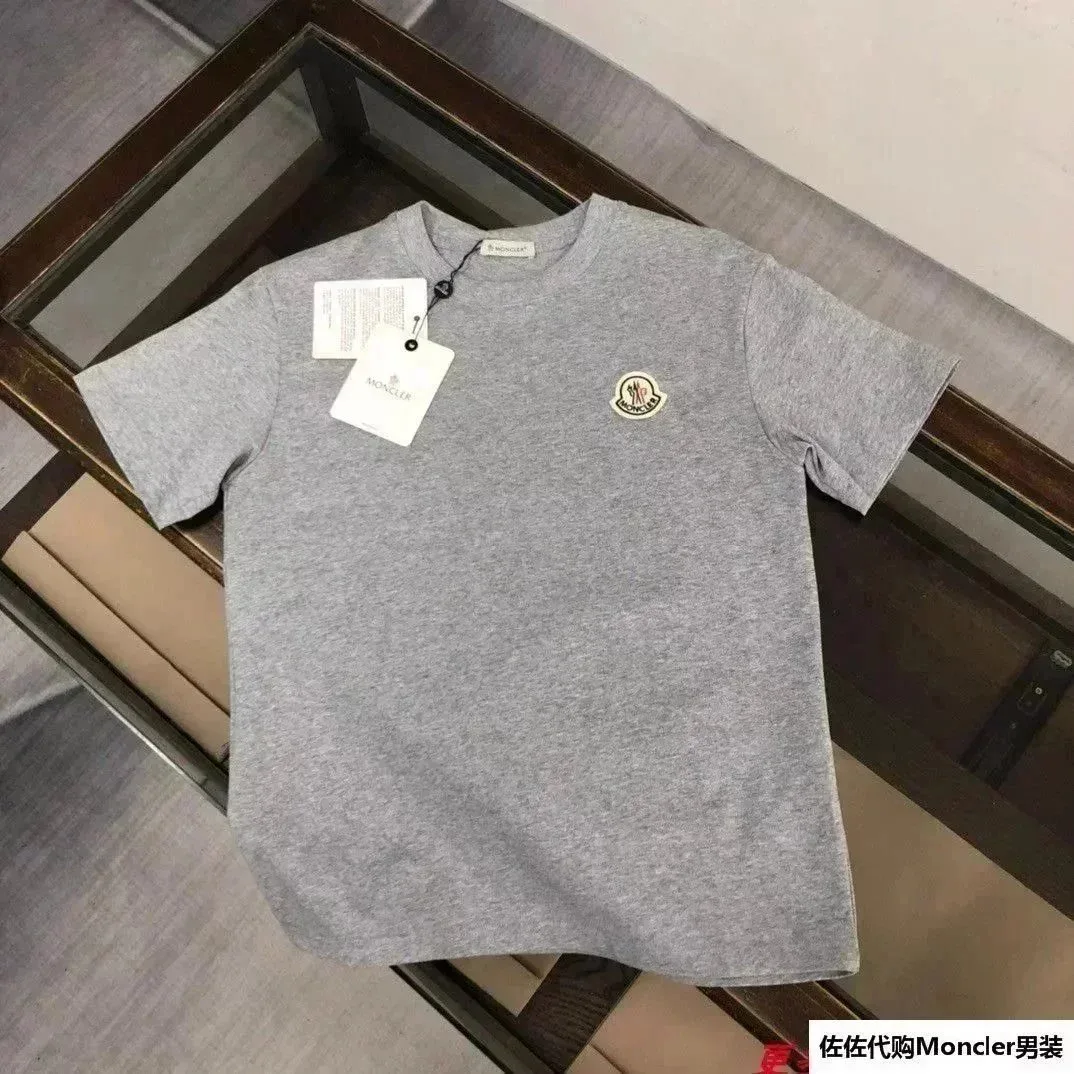 Moncler Grey Logo T-Shirt