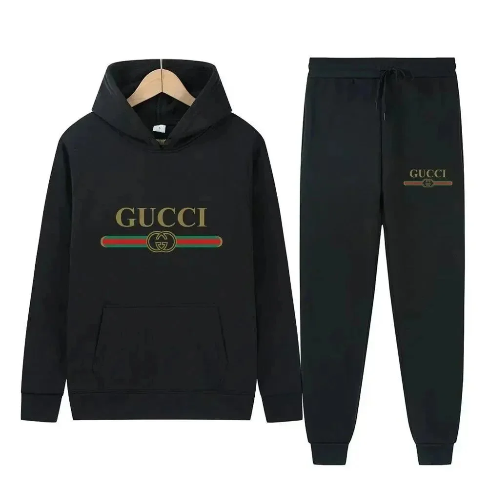 Gucci Black Logo Tracksuit Set