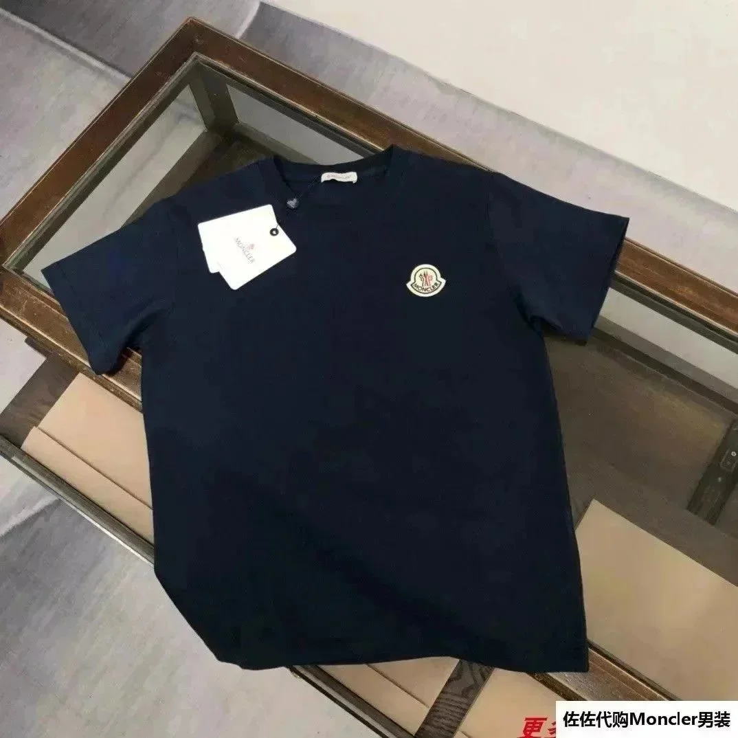 Moncler Classic Logo T-Shirt Navy