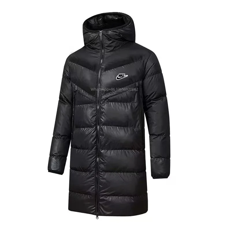 Nike Air Tech Fleece Black Long Puffer Coat