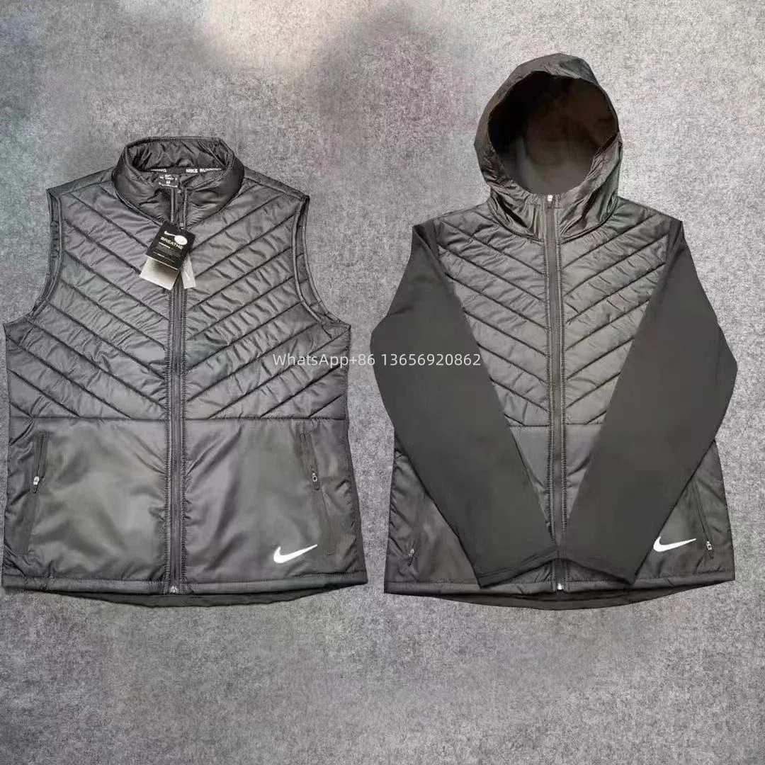 Nike Air Tech Fleece Hooded Jacket & Vest Set Black