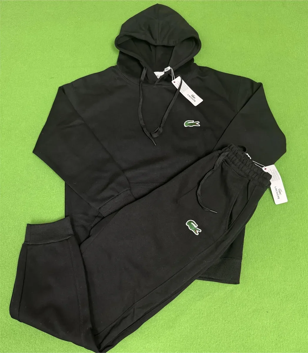 Lacoste Black Crocodile Tracksuit Set