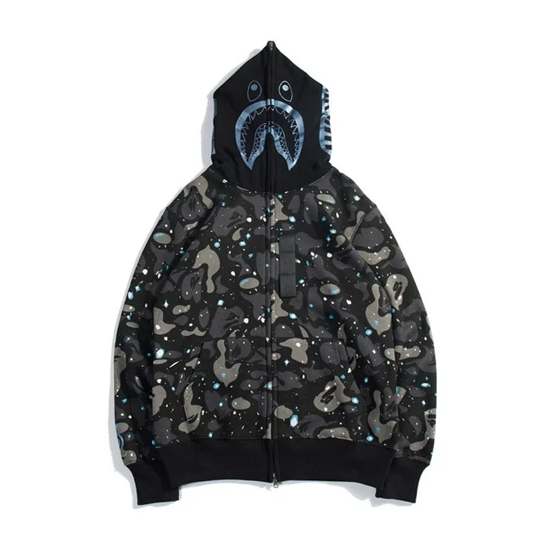 A Bathing Ape BAPE STA Camo Shark Hoodie