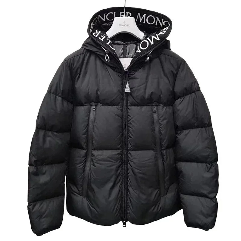 Moncler Black Logo Hooded Parka