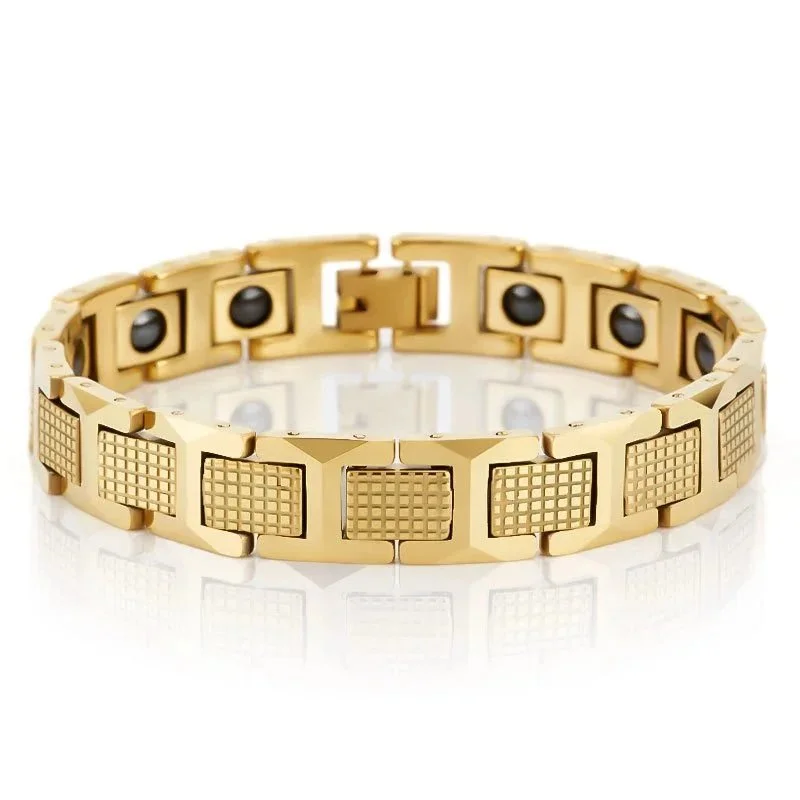 Gold Magnetic Link Bracelet