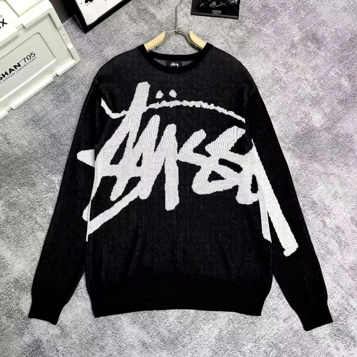 Stussy Stüssy Bear Sweater Black/White