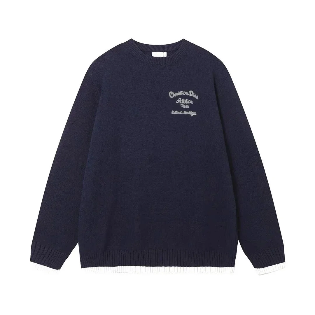 Navy 'Christian Day Atelier' Knit Sweater