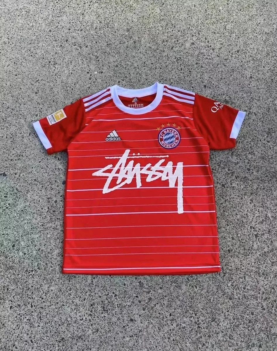 Adidas x Stussy FC Bayern Munich Jersey Red