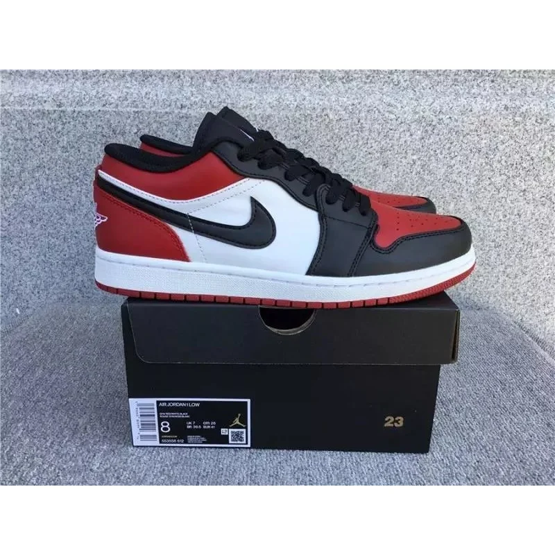 Nike Air Jordan 1 Low 'Black/Red/White' Sneakers