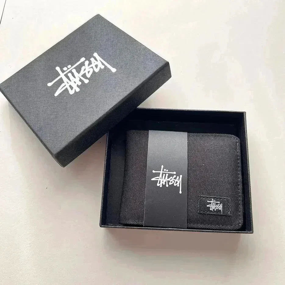Stussy Black Stussy Logo Wallet