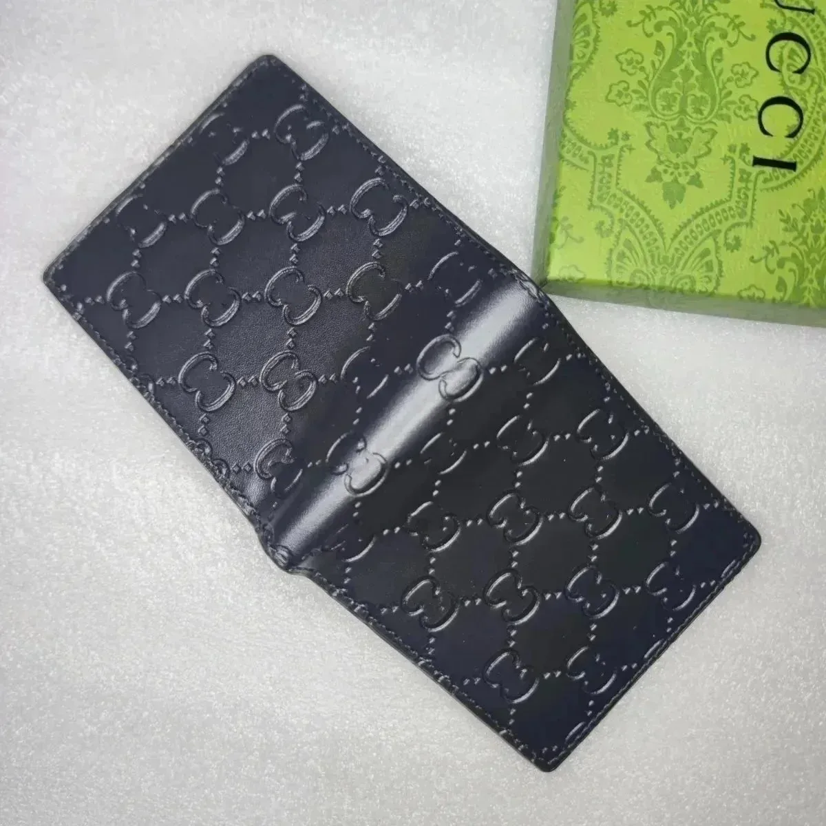 Gucci GG Supreme Black Leather Wallet