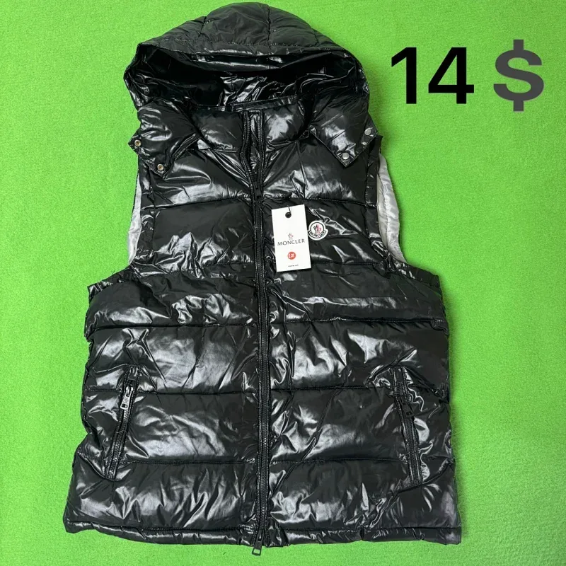 Moncler Black Puffer Vest