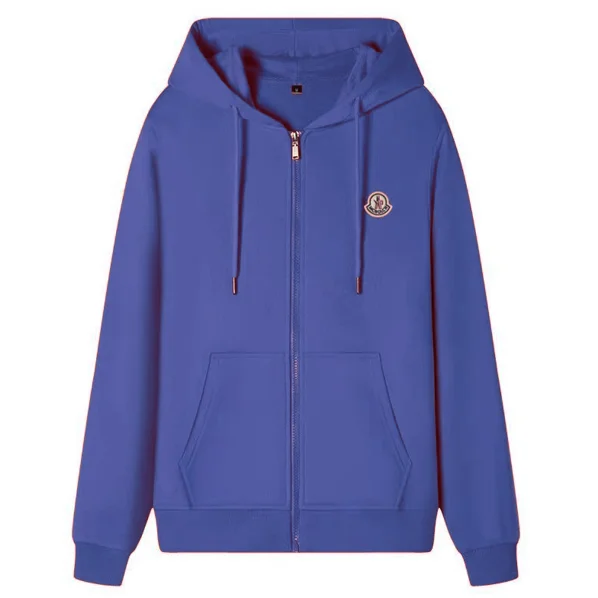 Moncler Blue Zip-Up Hoodie Jacket