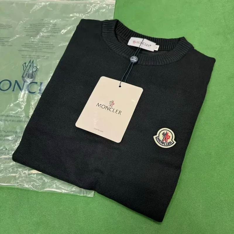 Moncler Black Wool Crewneck Sweater