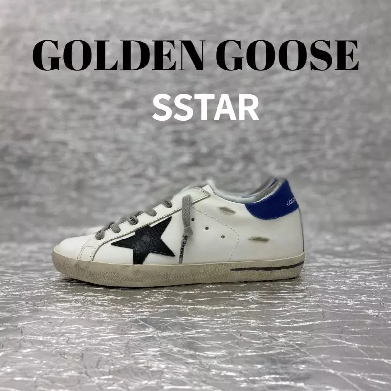 Golden Goose Super-Star White/Black Star Sneakers