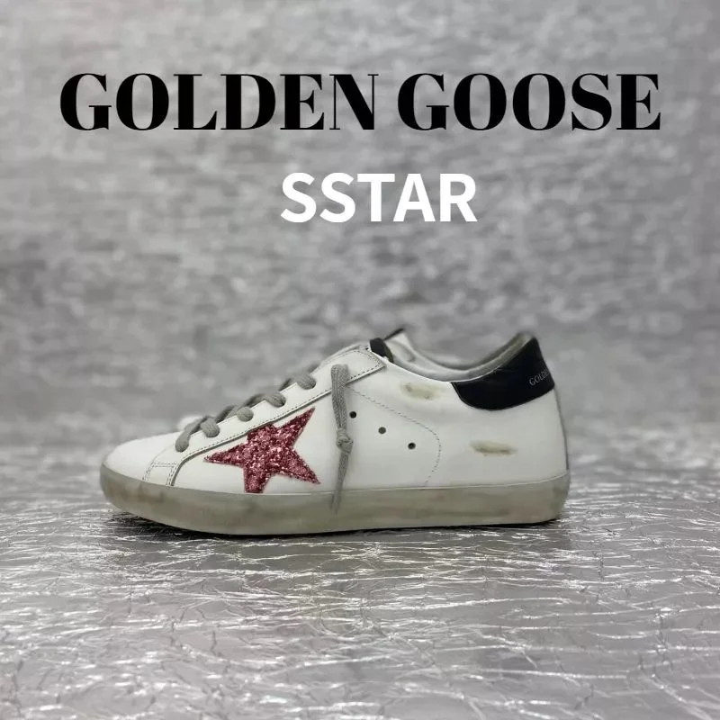 Golden Goose Super-Star White Red Star Sneakers