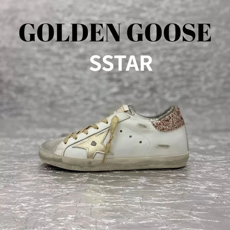 Golden Goose Super-Star White Gold Star Sneakers