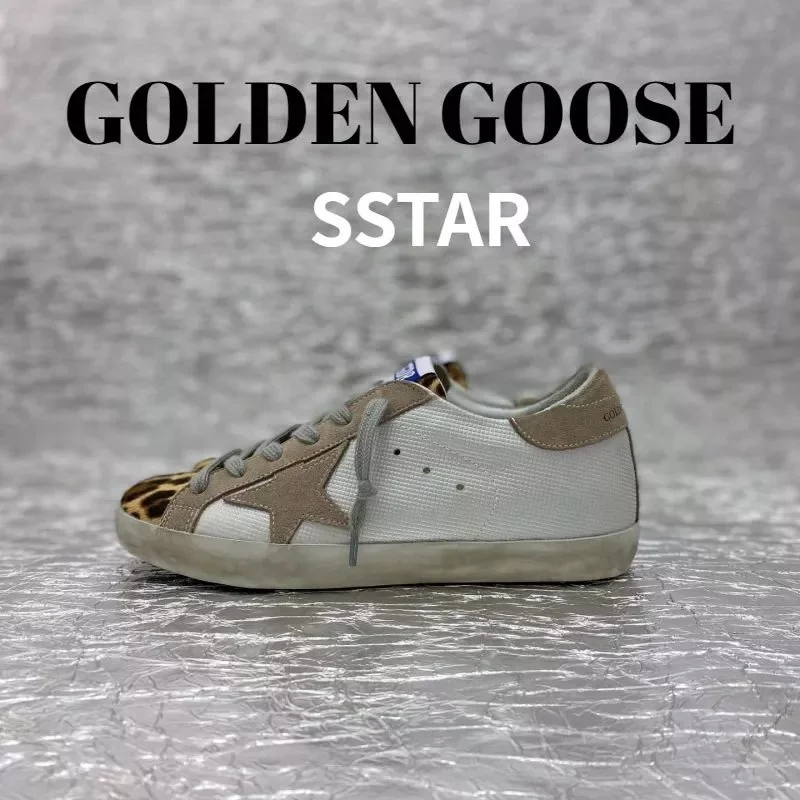 Golden Goose Super-Star Leopard Star Sneakers
