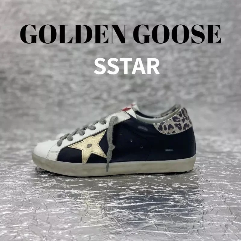 Golden Goose Super-Star Leopard Star Sneakers