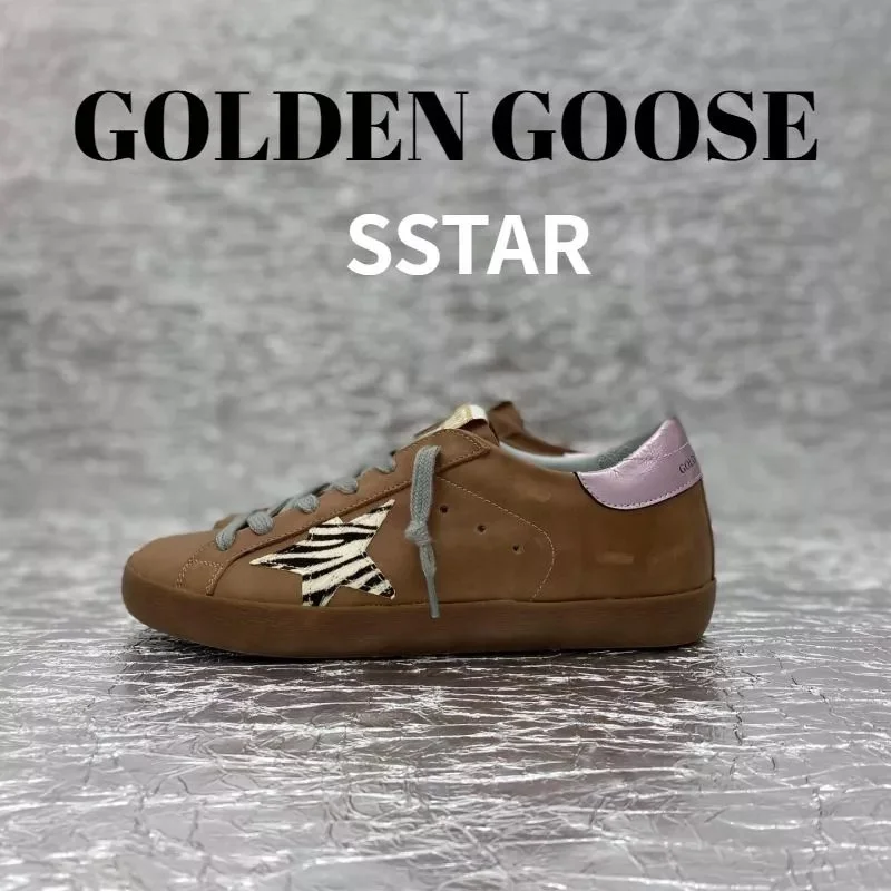 Golden Goose Super-Star Zebra Pink Sneakers