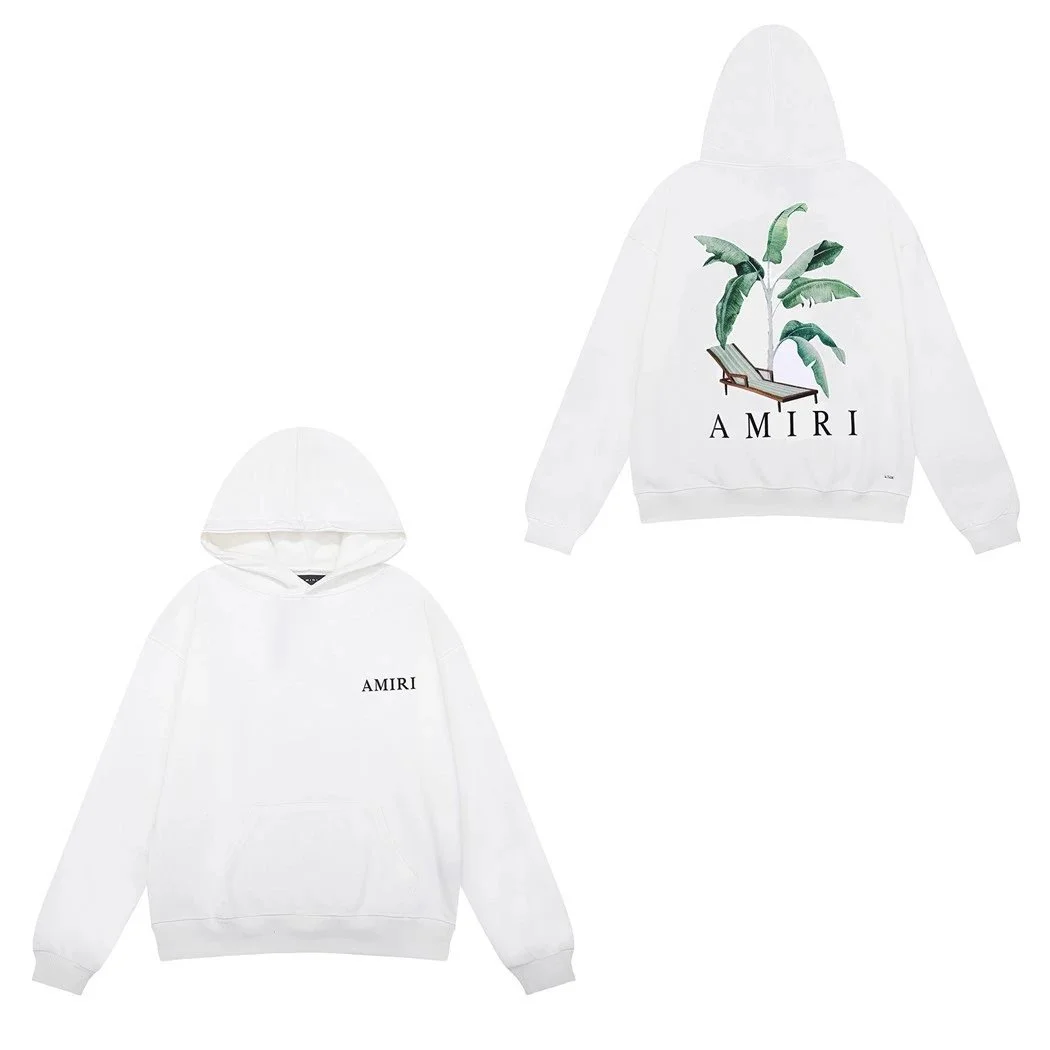Amiri White Palm Tree Hoodie