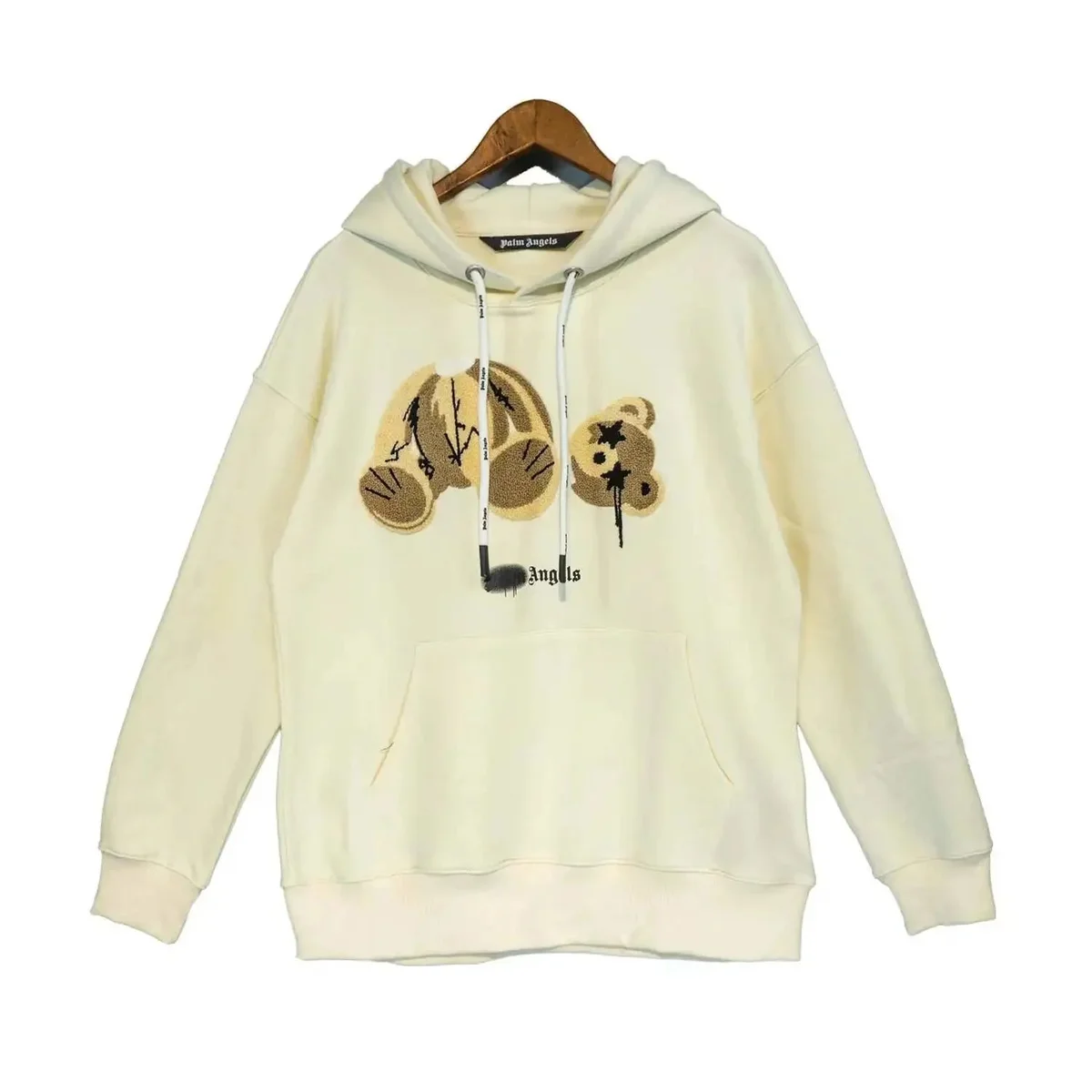 Palm Angels Bear Cream Hoodie
