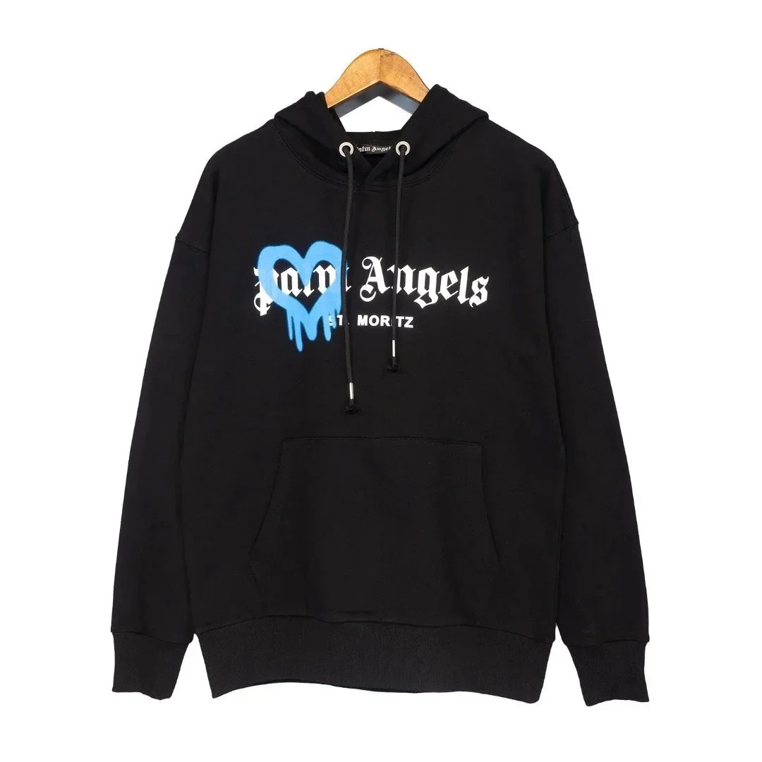 Palm Angels Life is Palm Black Hoodie