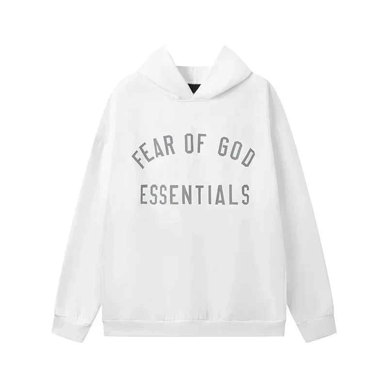 Fear of God Essentials White Hoodie