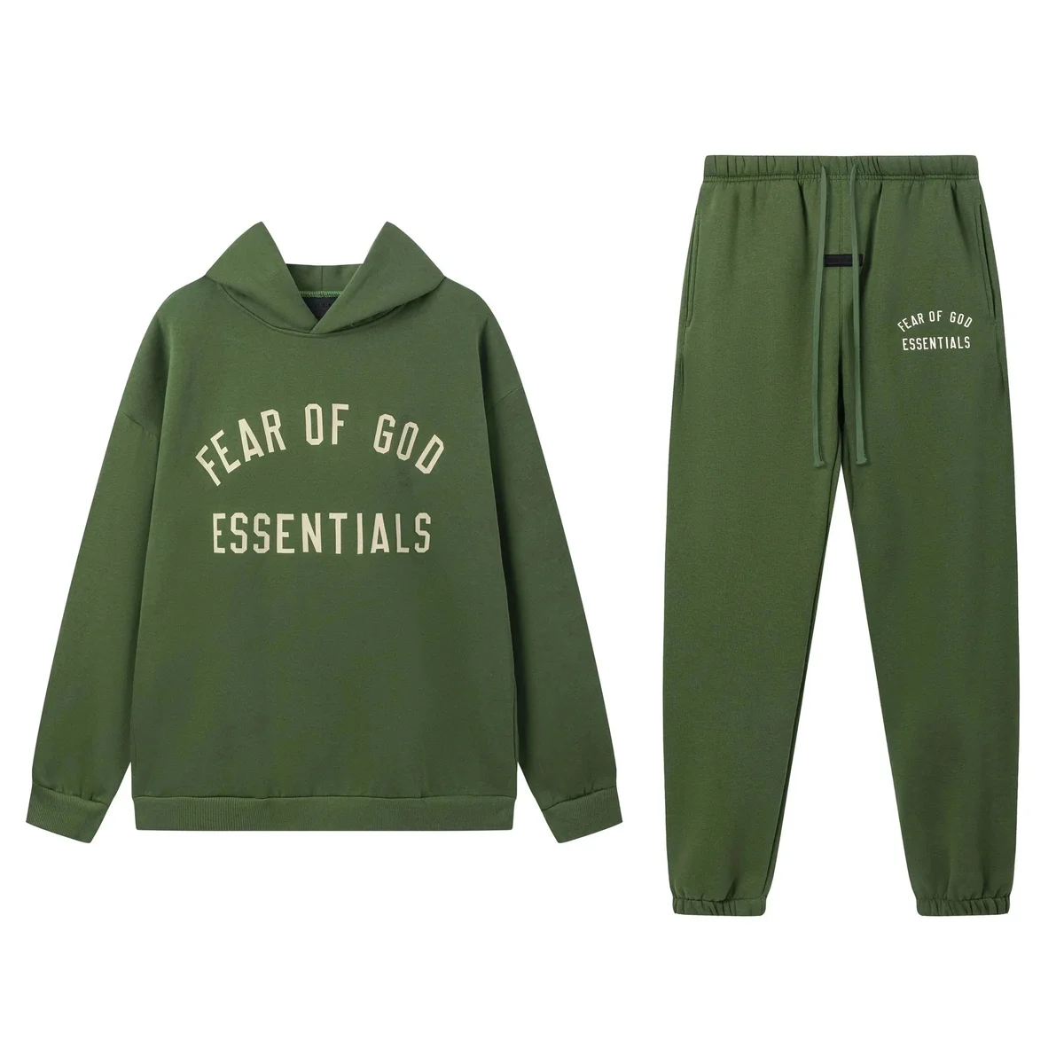 Fear of God Essentials Green Tracksuit Set