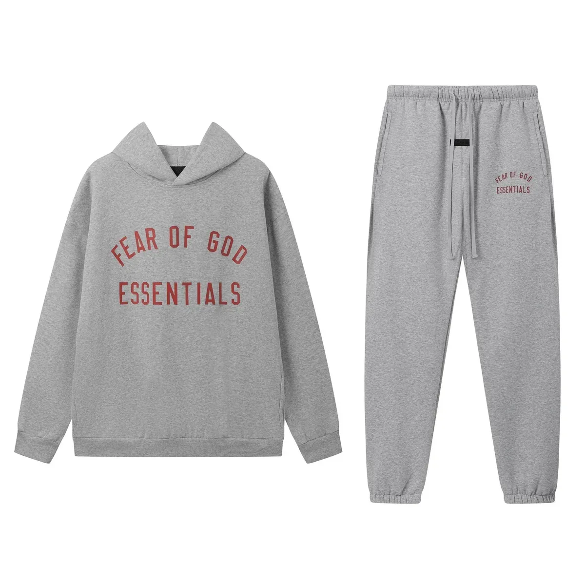 Fear of God Essentials Grey Hoodie & Pants Set