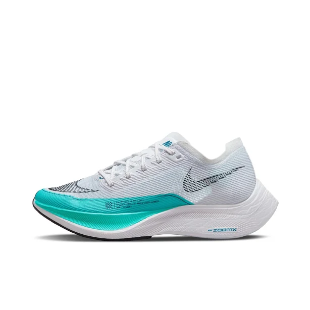 Nike Air Zoom Vaporfly Next% White月 Turquoise Sneakers