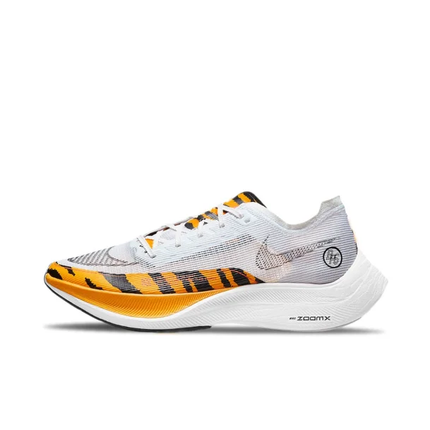 Nike Air Zoom Vaporfly Next% DM7601-100 Tiger Stripe Sneakers