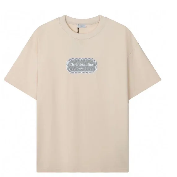 Dior Classic Logo Beige T-Shirt
